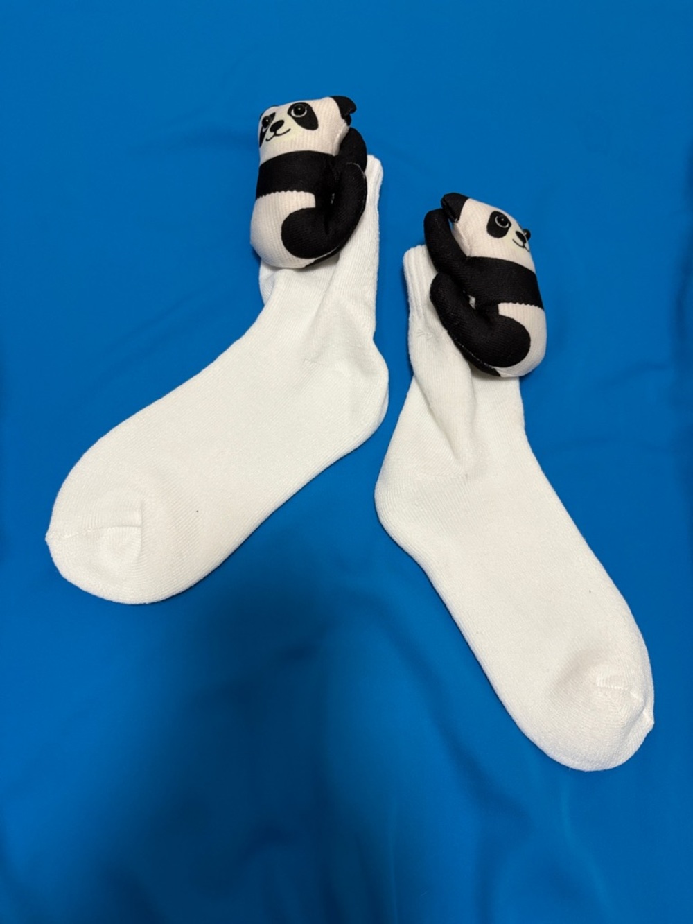 3D Panda Bear Crew Socks UNISEX - Cute Black & White Pandas Design Men’s Women’s